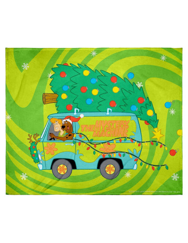 Manta Scooby-Doo Navidad 127x152 cm Intimo Suave