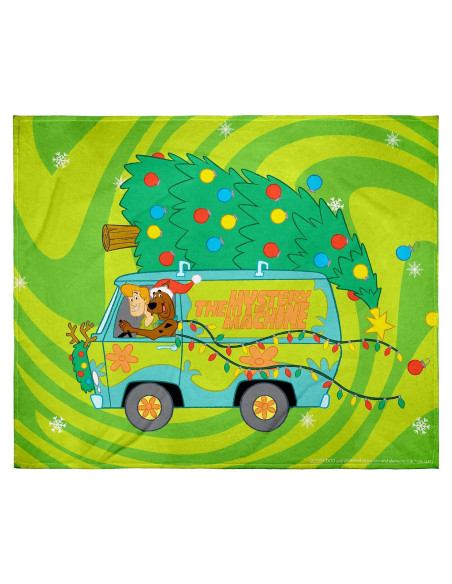 Manta Scooby-Doo Navidad 127x152 cm Intimo Suave