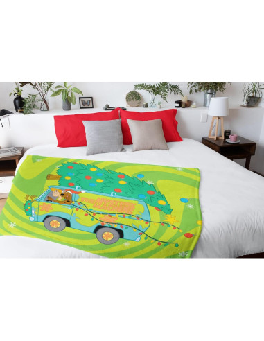 Manta Scooby-Doo Navidad 127x152 cm Intimo Suave
