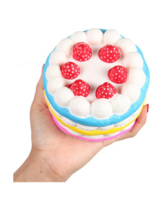 Squishies Jumbo Anboor 11 cm Pastel de Fresa Aromático
