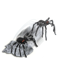 Araña Saltarina Negra Animatrónica Spirit Halloween 53 cm