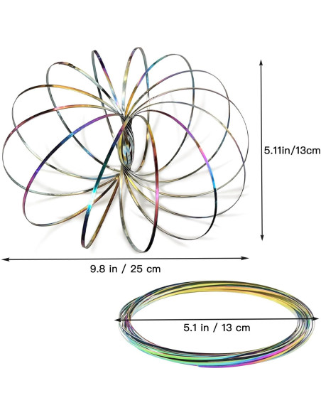 Anillo de Flujo Antiestrés Spinner Jishi 3D para Niños y Adultos