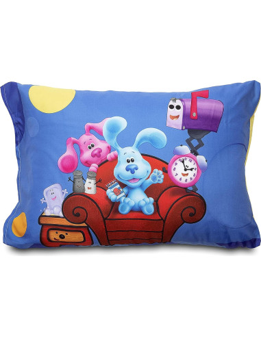 Juego de Ropa de Cama 4 Piezas Blues Clues Azul Reversible