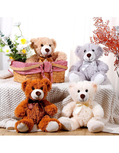 Pack 12 Osos de Peluche Zhanmai 35 cm Suaves y Abrazables