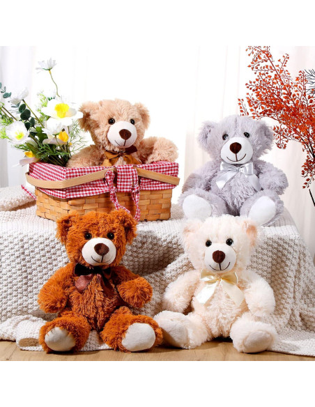 Pack 12 Osos de Peluche Zhanmai 35 cm Suaves y Abrazables