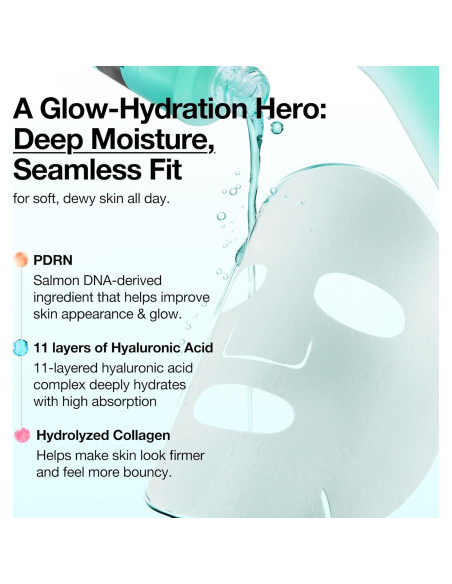 Máscara Facial ANUA PDRN con Ácido Hialurónico 10EA