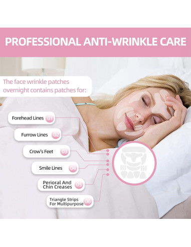 Parches Faciales Antienvejecimiento Rinycwa - 160 Pcs