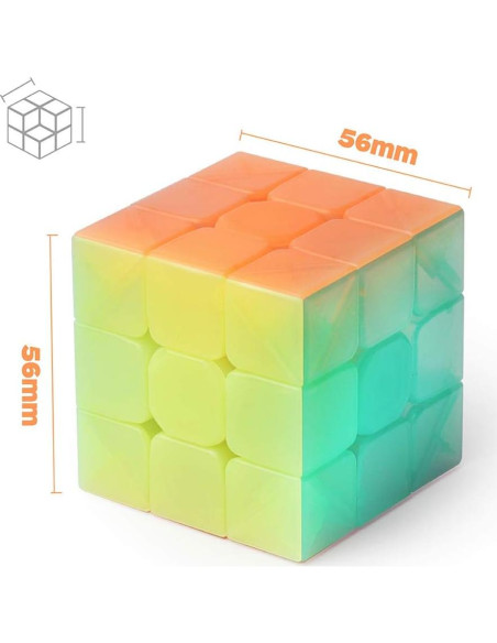 Cubo Rápido D-FantiX QY Toys Guerrero W 3x3 y Spinner 1x3x3