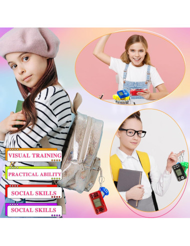 30 Llaveros Mini de Videojuego para Fiesta - 3 Estilos