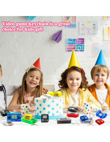 30 Llaveros Mini de Videojuego para Fiesta - 3 Estilos