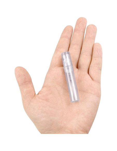 50 Mini Atomizadores de Perfume Thyores 3ml Plástico Transparente