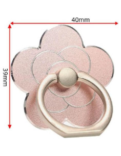 Soporte de Anillo para Teléfono Celular Geettcaifu 4 Pcs Flor 2