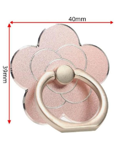 Soporte de Anillo para Teléfono Celular Geettcaifu 4 Pcs Flor