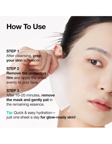 Máscara Facial ANUA PDRN con Ácido Hialurónico 10EA