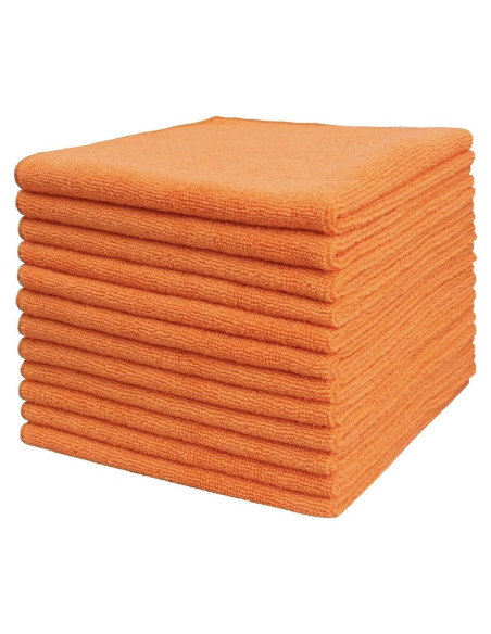 Paquete de 12 Paños de Microfibra Tricol Clean 40x40 cm