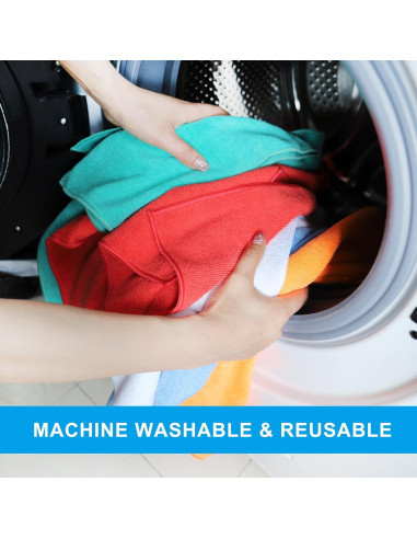 Paquete de 12 Paños de Microfibra Tricol Clean 40x40 cm