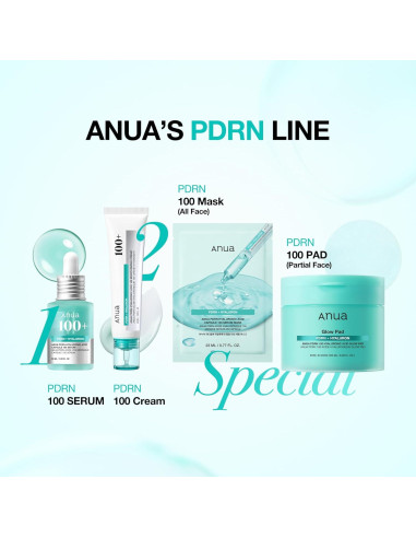 Máscara Facial ANUA PDRN con Ácido Hialurónico 10EA