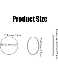 100 Piezas Correas de Silicona Negras 10mm para Cables 2