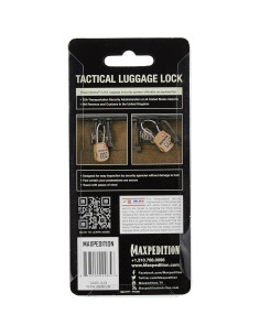 Candado TSA Maxpedition de Combinación 3 Dígitos Negro 2