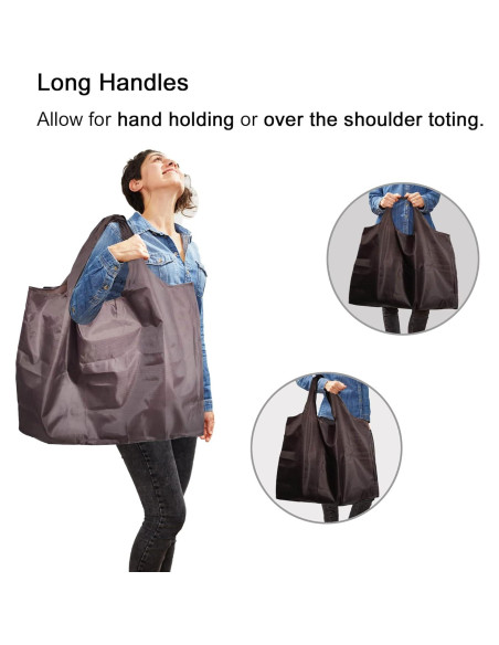 Bolsas de Compras Reutilizables Evohyah Grande Marrón 22.68 kg