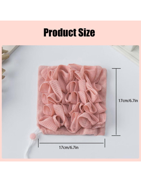 Combo 6 Esponjas Loofah 2 en 1 LZDGCC para Ducha