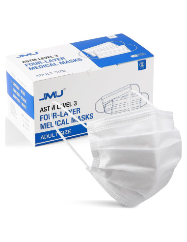 Mascarillas Desechables JMU 50 Unidades 4 Capas ASTM Nivel 3