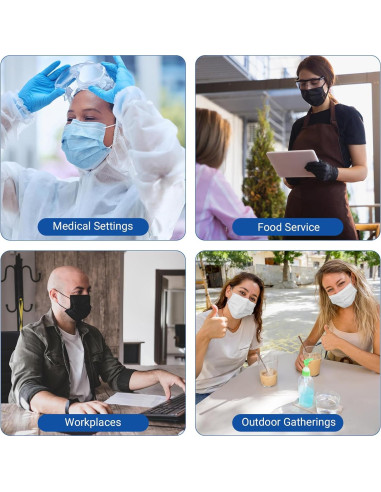 Mascarillas Desechables JMU 50 Unidades 4 Capas ASTM Nivel 3