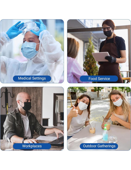 Mascarillas Desechables JMU 50 Unidades 4 Capas ASTM Nivel 3