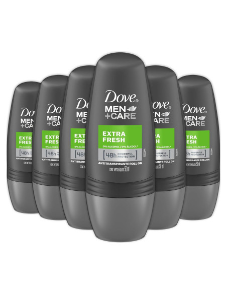 Desodorante Roll-On Dove Men+Care Extra Fresh 6x50ml