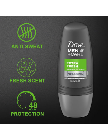 Desodorante Roll-On Dove Men+Care Extra Fresh 6x50ml