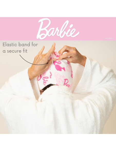 Set de 2 Toallas de Microfibra para el Cabello Barbie