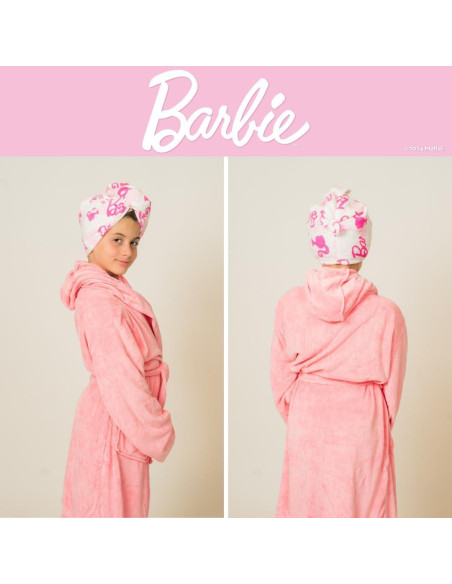 Set de 2 Toallas de Microfibra para el Cabello Barbie
