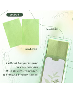 Papel Absorbente de Aceite EKIND 300 Hojas Verde 2