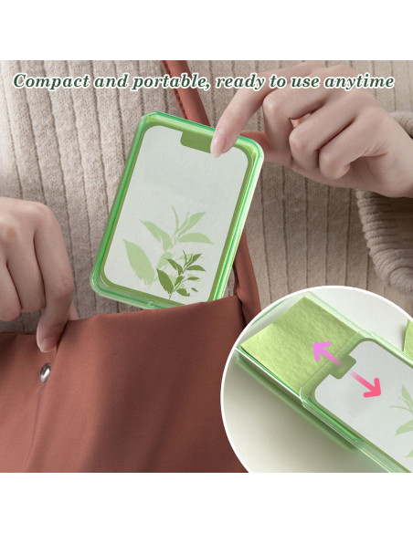 Papel Absorbente de Aceite EKIND 300 Hojas Verde