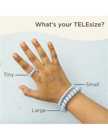 TELETIES Mini Espirales para Cabello Niños - Niebla Púrpura