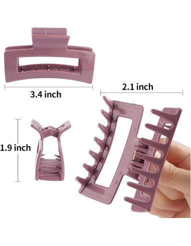 15 Clips de Garra Rectangulares CECIAOAIME Antideslizantes