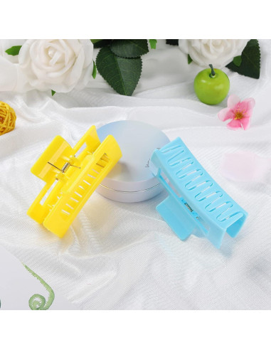 15 Clips de Garra Rectangulares CECIAOAIME Antideslizantes