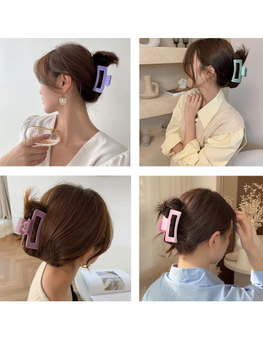 15 Clips de Garra Rectangulares CECIAOAIME Antideslizantes