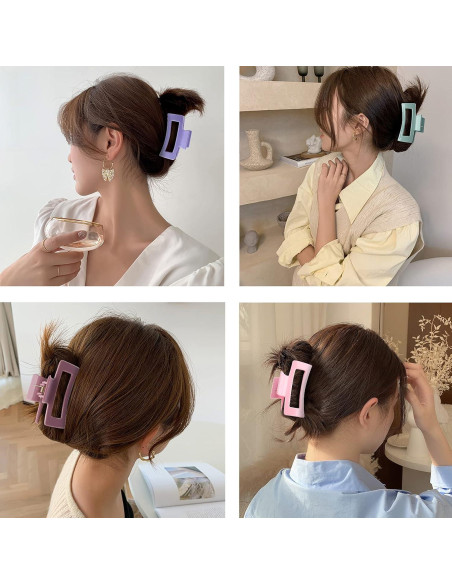 15 Clips de Garra Rectangulares CECIAOAIME Antideslizantes