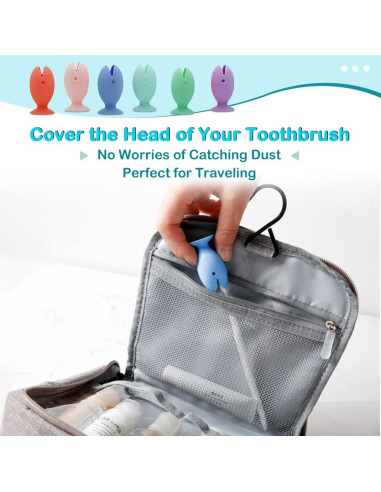 Soportes de Cepillo de Dientes Silicona DIYBravo 12 Pcs Pez