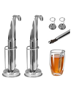 Juego de Infusores de Té de Acero Inoxidable Holyenten - 2 Piezas