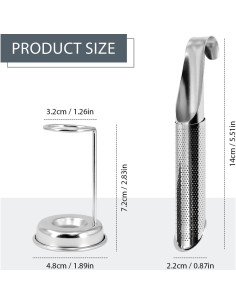 Juego de Infusores de Té de Acero Inoxidable Holyenten - 2 Piezas 2