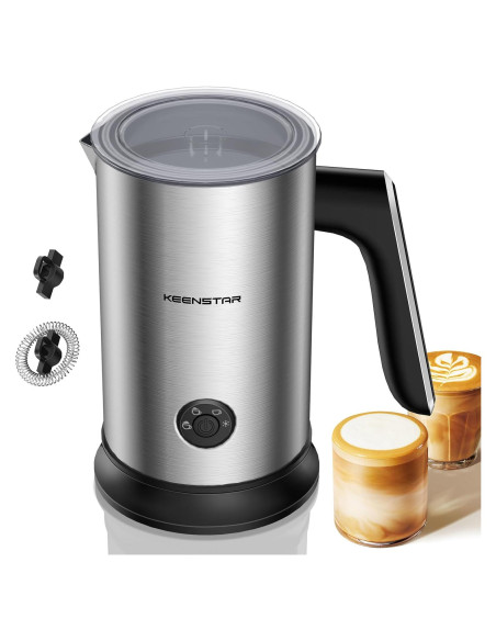 Espumador de Leche Eléctrico Keenstar MK701A 240ml Acero Inoxidable