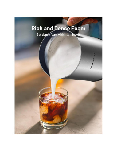 Espumador de Leche Eléctrico Keenstar MK701A 240ml Acero Inoxidable