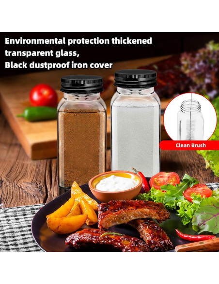 Set de 6 Tarros de Especias de Vidrio eispap 170g con Tapas