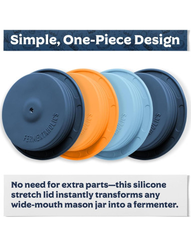 Tapas de Fermentación de Silicona Fermentaholics - 4 Piezas
