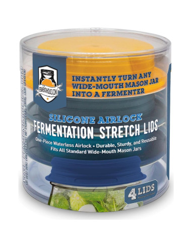 Tapas de Fermentación de Silicona Fermentaholics - 4 Piezas