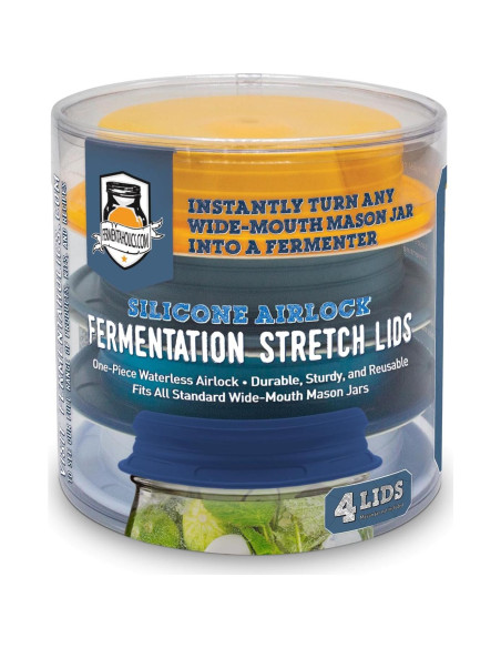 Tapas de Fermentación de Silicona Fermentaholics - 4 Piezas