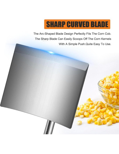 Pelador de Maíz Ralleyfun Acero Inoxidable 20.32x10.16cm