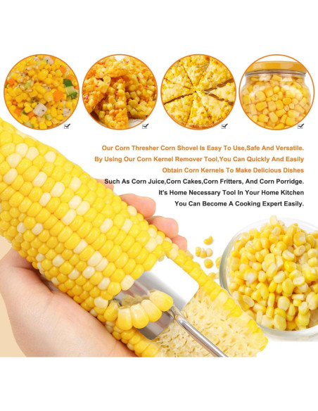 Pelador de Maíz Ralleyfun Acero Inoxidable 20.32x10.16cm